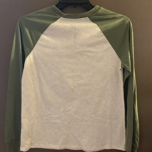Jimi Hendrix SM '67 Green/Cream Long-Sleeved Baseball Tee - Picture 2 of 6